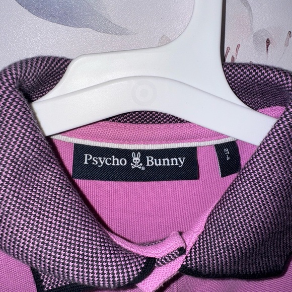Psycho Bunny Kids Polo Shirt in Lavender - Picture 3 of 4